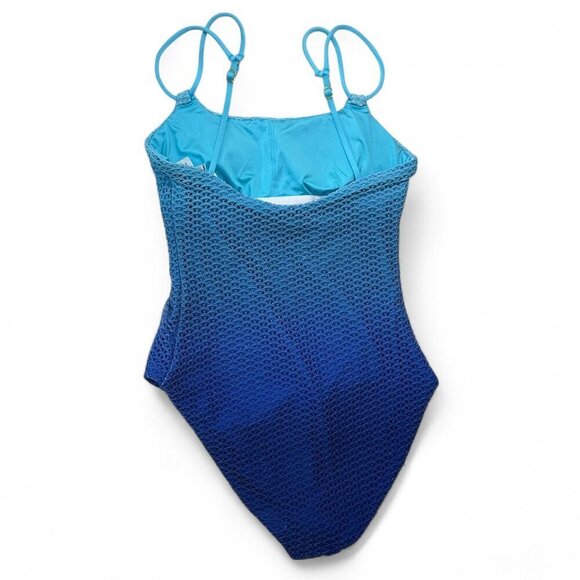 Trina Turk Women's Sun Opal One Piece Swimsuit in gradient Blue Sz 6 - Picture 4 of 10